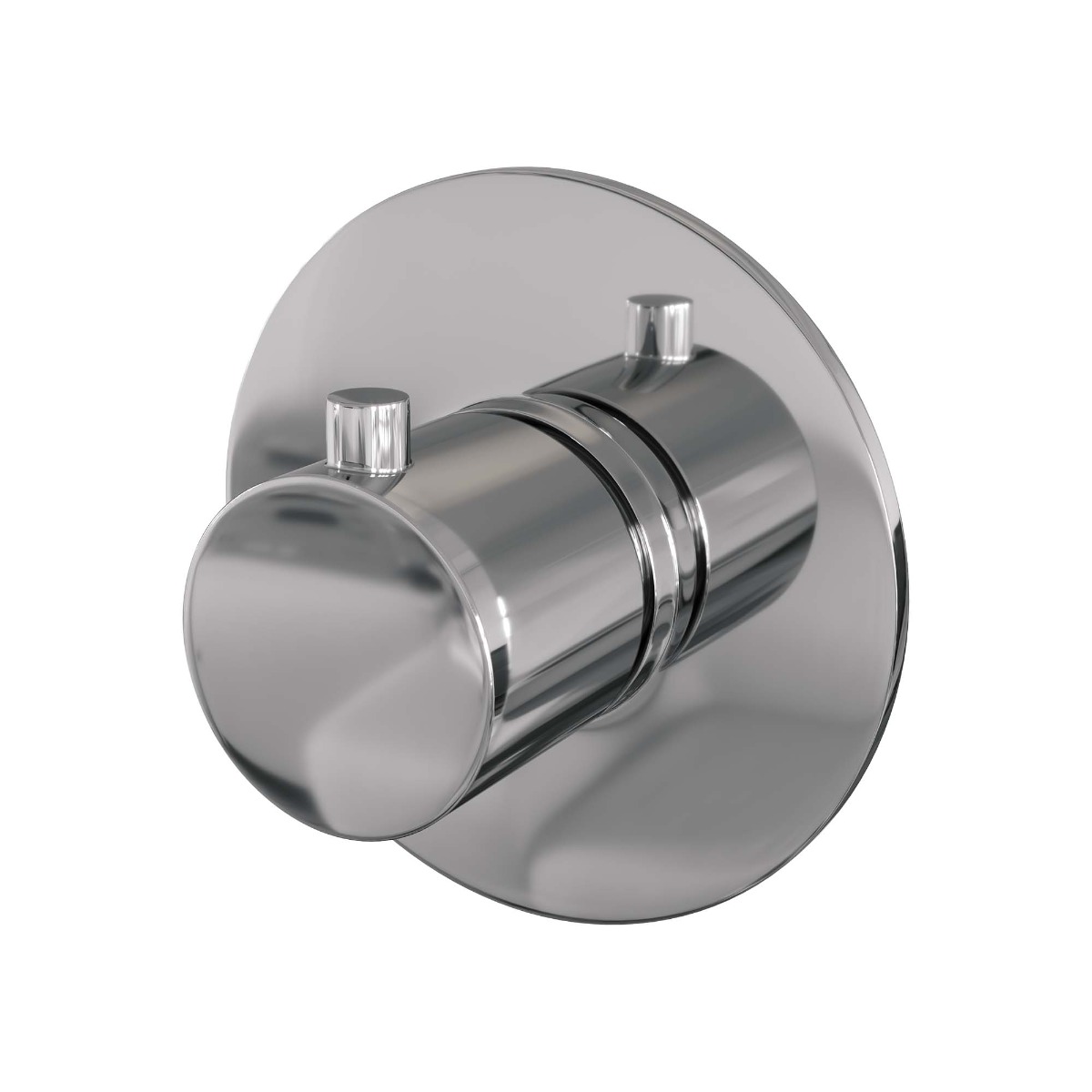 Brauer Chrome Edition inbouwthermostaat rond chroom