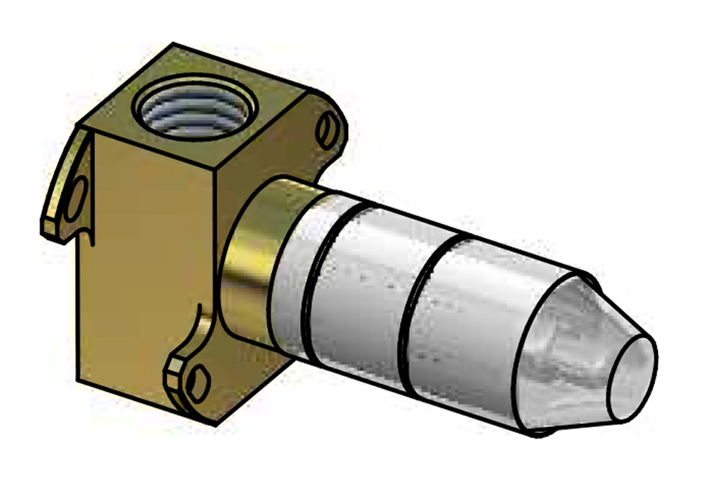 Hotbath inbouwdeel stopkraan hot HBCB010H