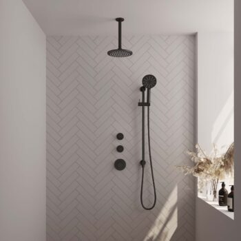 Brauer Black Edition complete inbouw regendouche met 3 standen handdouche