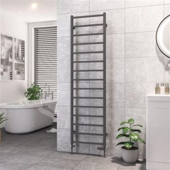 Eastbrook Tuscan Square handdoekradiator 50x180cm 688W antraciet